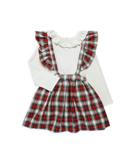 Маленькая девочка&#8217;s &amp; Клетчатое платье из двух частей для девочки &amp;amp;amp;amp;amp; Верхний набор Pippa & Julie