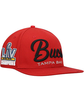 Мужская красная бейсболка Tampa Bay Buccaneers LV Super Bowl Champions с надписью Snapback Pro Standard