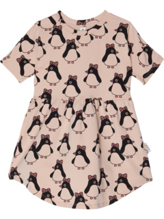 Bow Penguin Swirl Dress (Little Kids/Big Kids) HUXBABY