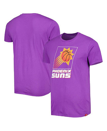 Мужская и женская фиолетовая футболка Phoenix Suns Hardwood Classics Bingham Elevated Sportiqe