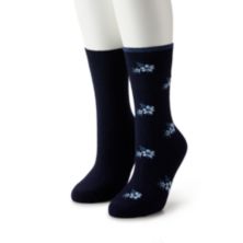 Женские теплодержатели Ultra Lite, однотонные носки с цветами Heat Holders