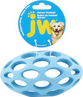 JW Pet Hol-ee Football Dog Toy, Color Varies JW Pet