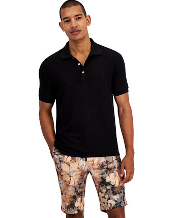 Men's Dorien Slim-Fit Solid Polo Shirt Paisley & Gray
