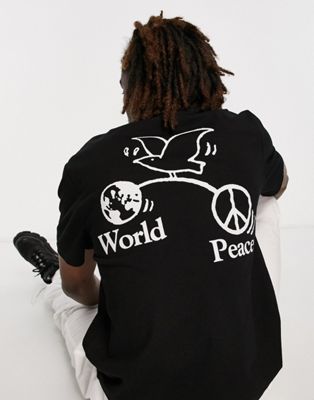 Черная футболка Stan Ray World Peace Stan Ray