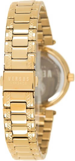 Часы с браслетом из нержавеющей стали, украшенные кристаллами, 36 мм Versus Versace