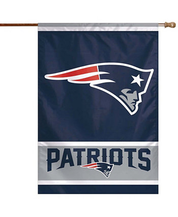 Многосторонний односторонний вертикальный баннер с основным логотипом New England Patriots 28 x 40 дюймов Wincraft