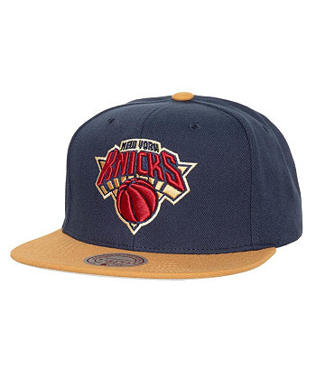 Мужская темно-синяя кепка New York Knicks Work It Snapback Mitchell & Ness