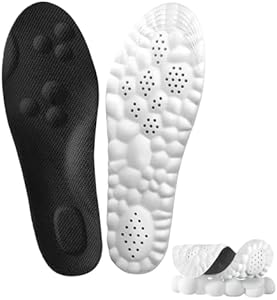 Cloudsole Insoles, Orthopedic Insoles for Women & Men - Plantar Fasciitis Insoles - Sports Shoe Insoles - 4D Cloud Insole, Anti Fatigue, Shock Absorption, Foot Pain Relief (Black, Men: US 8-11) Sagry