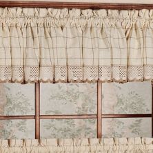 Sweet Home Adirondack Cotton Kitchen Window Curtain Set Sweet Home Collection