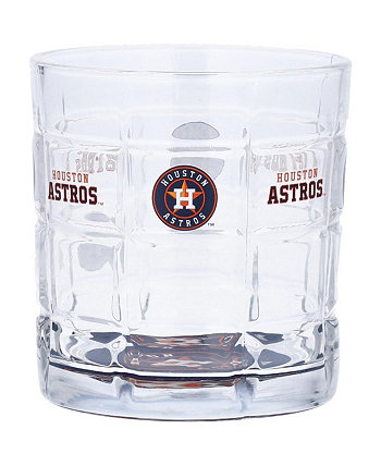 Houston Astros 10 унций Team Bottoms Up Square Rocks Glass Memory Company