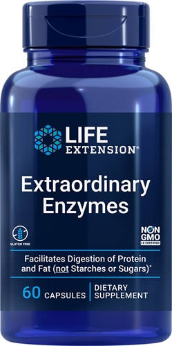 Экстраординарные ферменты - 60 капсул - Life Extension Life Extension