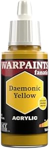 The Army Painter Yellows & Oranges Warpaints Fanatic 18ml Acrylic Paints (Daemonic Yellow) The Army Painter