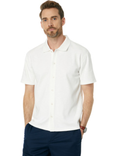 Мужская Повседневная рубашка Vince Varigated Jacquard Short Sleeve Button-Down Vince