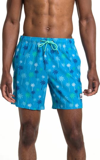 Palm Tree 4-Way Stretch Swim Shorts BEACH BROS