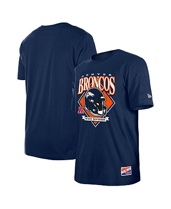 Мужская темно-синяя футболка с логотипом Denver Broncos Team New Era