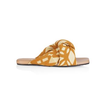 Togo Printed Knot Slide Sandals Brother Vellies