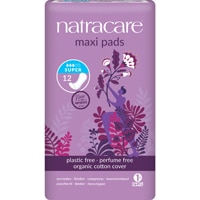 Органические и натуральные женские прокладки Maxi Super, 12 прокладок Natracare