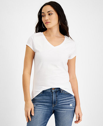 Миниатюрная футболка с короткими рукавами и v-образным вырезом JAMIE & LAYLA