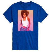 Big & Tall Whitney Houston Photo Tee License