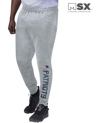 Мужские брюки-джоггеры New England Patriots серого цвета вереск MSX by Michael Strahan