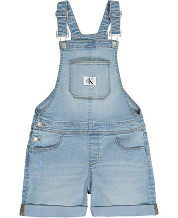 Джинсовые шорты Big Girls с манжетами и логотипом Calvin Klein