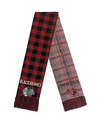 Женский клетчатый шарф с цветными блоками Chicago Blackhawks FOCO
