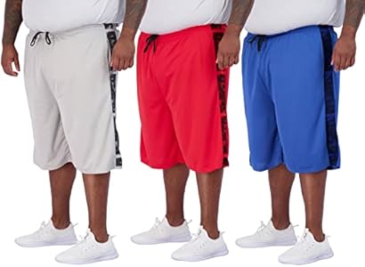 Мужские Спортивные шорты Real Essentials Big & Tall 3-Pack Dry Fit & Mesh Real Essentials