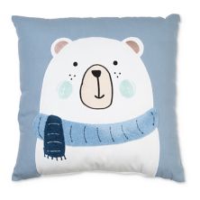 Белый медведь с подушкой для бросания шарфа Tempo Home