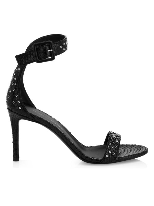 Кожаные сандалии Neyla Grommet с тиснением под крокодила Giuseppe Zanotti