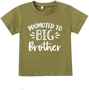 Big Brother Shirt New Baby Pregnancy Announcement Shirts Toddler Boys Promoted to Big Bro Tshirt Zxiiynu