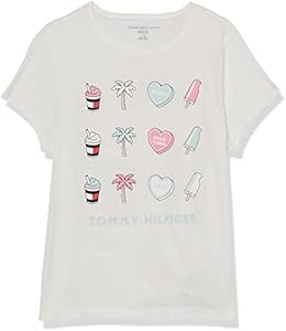 Tommy Hilfiger Girls' Adaptive Sensory T-Shirt Tommy Hilfiger