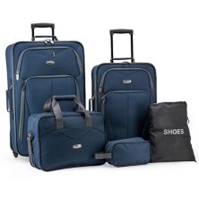 Elite Luggage Набор чемоданов Whitfield из 5 предметов с мягкой спинкой Elite Luggage