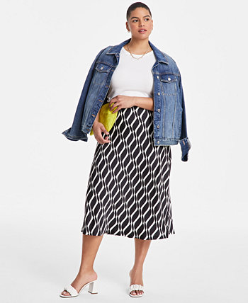 Trendy Plus Size Pull-On Skirt, Exclusively at Macy's On 34th