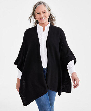 Женский вязаный свитер Ruana с открытым передом, созданный для Macy's Style & Co