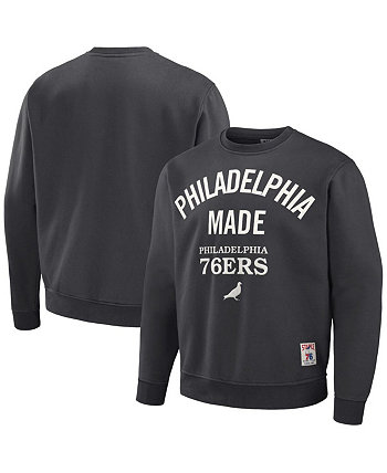 Мужской плюшевый пуловер NBA x Anthracite Philadelphia 76ers Staple