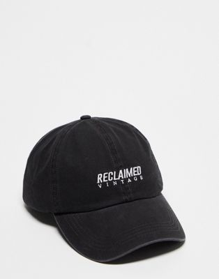 Черная кепка унисекс с логотипом Reclaimed Vintage Reclaimed Vintage