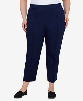 Plus Size Pull-On Tech Ankle Pants Ruby Rd.