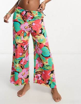 Пляжные брюки с завышенной талией и тропическим цветочным принтом Billabong Beach Spirit Billabong