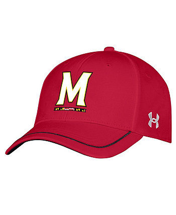 Мужская красная регулируемая шляпа Maryland Terrapins Blitzing Accent Iso-Chill Under Armour