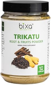 bixa BOTANICAL 100% Pure Authentic Premium Quality Trikatu Powder (Порошок) (Generic Preparation), Supports Healthy Digestion & Metabolic Functions, Skin Purification, Weight Management, Superfood (7 Oz 200g) Bixa BOTANICAL