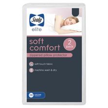 Sealy Elite Soft Comfort, 2 шт., Протектор для подушки с застежкой-молнией Sealy