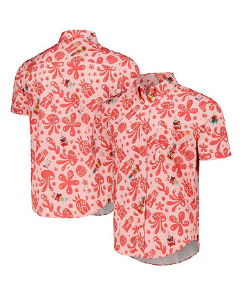 Мужские и женские розовые квадратные штаны Губки Боба HollyBob JinglePants KUNUFLEX Рубашка на пуговицах RSVLTS