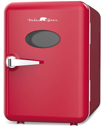Polar Bear Retro 4-литровый мини-холодильник с мини-холодильником Tzumi