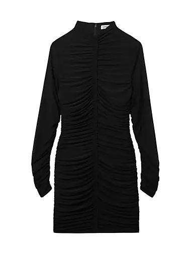 Sabrina Ruched Jersey Minidress Reiss