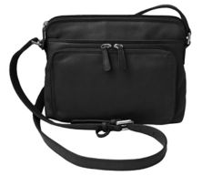 Women's Leather Shoulder Bag Purse With Side Organizer CTM