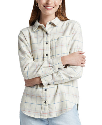 Женская хлопковая рубашка в клетку Girlfriend Pendleton