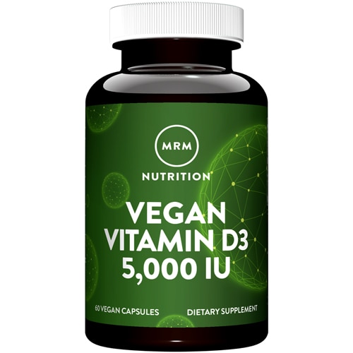 MRM Веганский витамин D3 – 5000 МЕ – 60 веганских капсул MRM