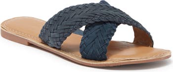Кожаные плетеные сандалии без шнурков Audra Crevo