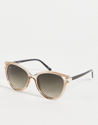 Jeepers Peepers women's round sunglasses in gold Jeepers Peepers