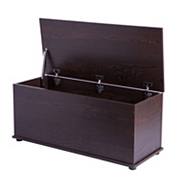 Large Storage Toy Box With Soft Closure Lid, Wooden Organizing Furniture Storage Chest Basicwise